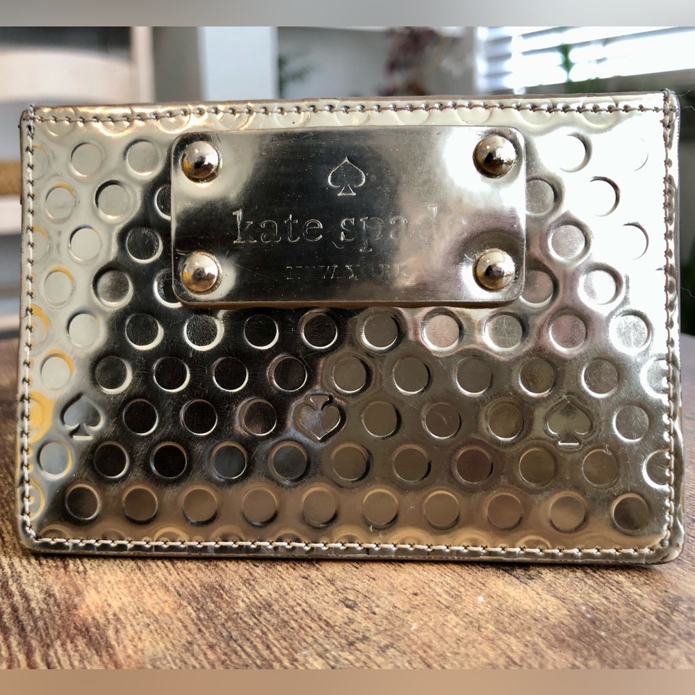 Silver Kate Spade Card Holder